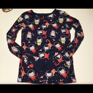 Gap girls size 10 space kitty pajamas